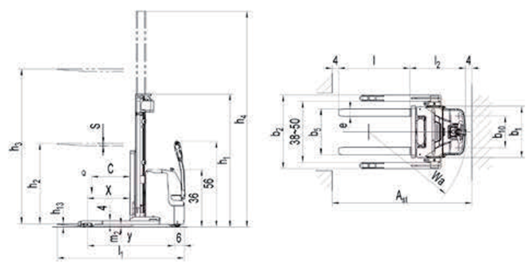 Xe nâng điện stacker liugong