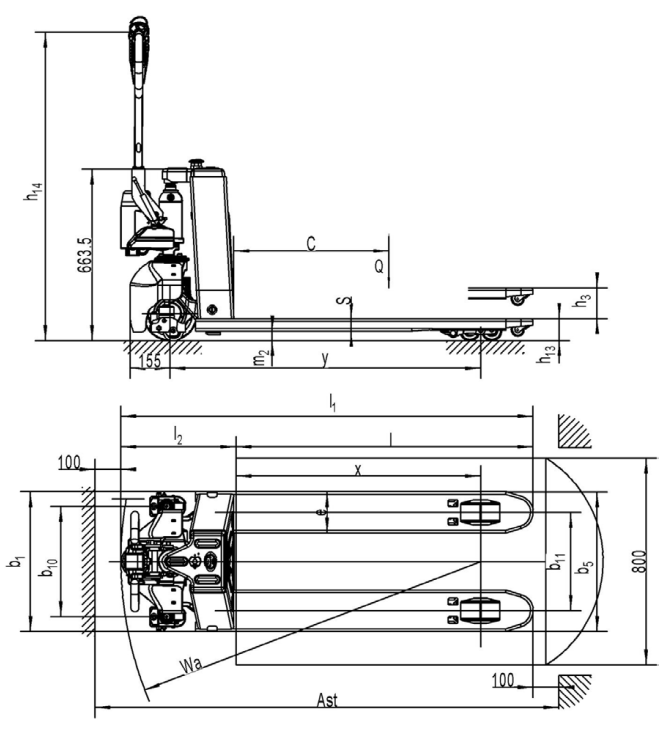 Xe nâng tay điện Liugong 1.5 ÷ 2 tấn